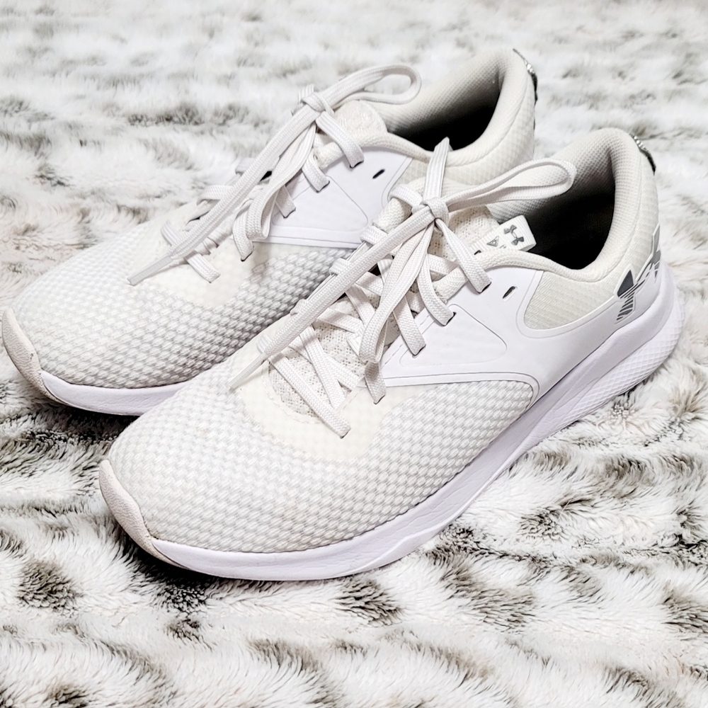 Woman's Under Armour Charged Aurora Train Sneakers W/ Added Rhinestones